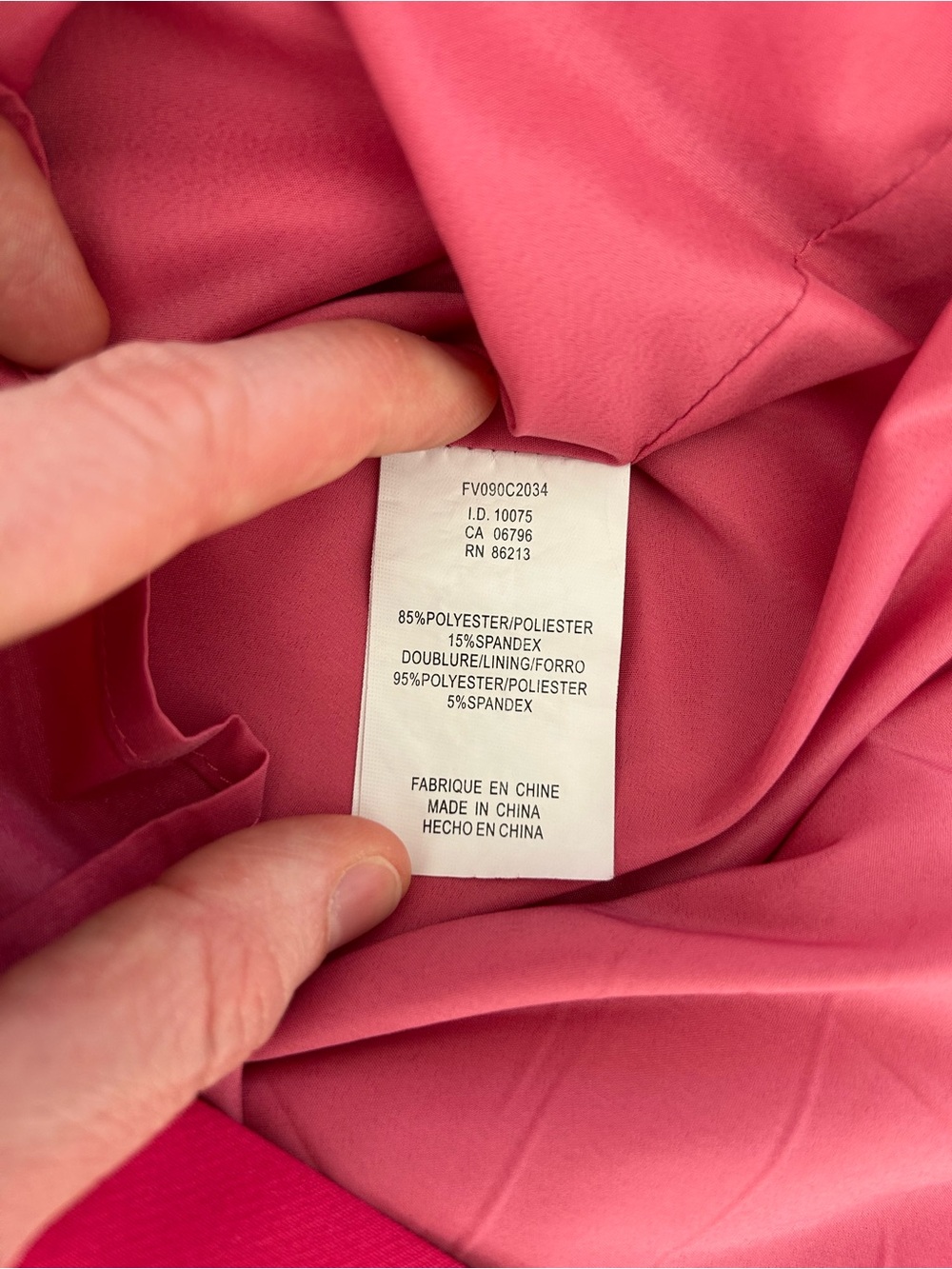 Tristan Hot Pink V-Neck Dress - Picture 7 of 8